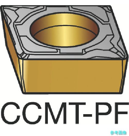 SANDVIK CCMT 09 T3 04-PF(5015) コロターン107 旋削用ポジチップ(120) 5015 【10個】