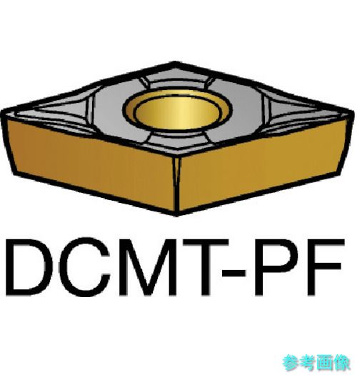 SANDVIK DCMT 11 T3 08-PF(5015) コロターン107 旋削用ポジ手当て(120) 5015 【10個】