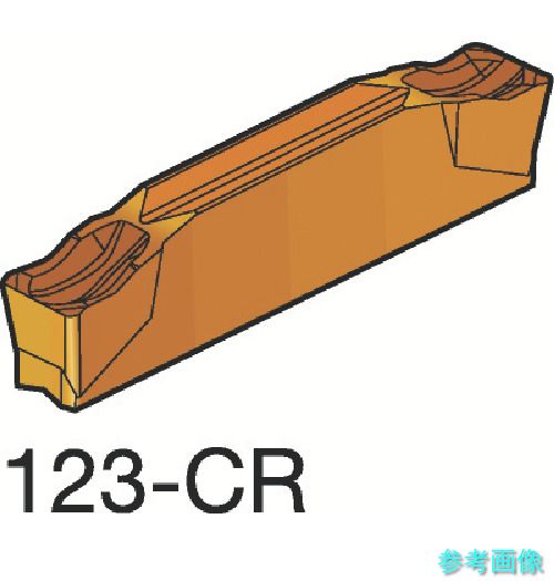 (SANDVIK) N123J2-0500-0004-CR(1145) コロカット1・2 突切り加工用チップ(320) 1145 【10個】|イーキカイ 店