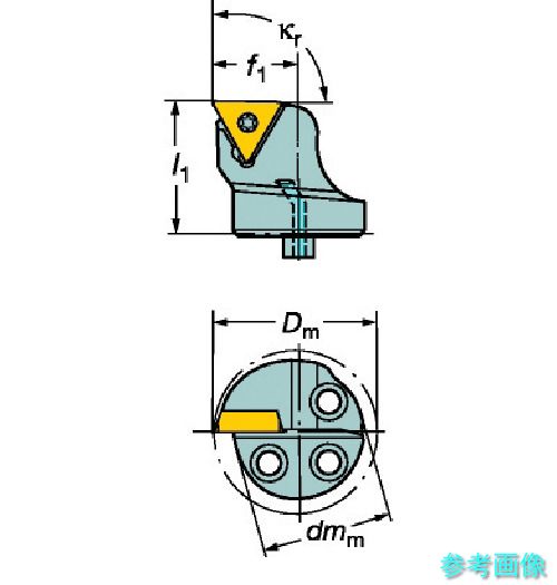 (SANDVIK) 570-STFCL-32-16 コロターンSL コロターン107用切り立てる頭顱(410) 【1個】