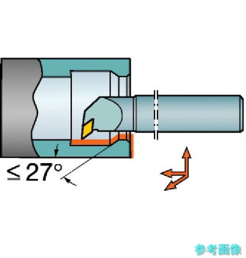 (SANDVIK) A32T-PDUNR 11 T-Max P ネガ心付け用突き抜く働き口(210) 【1本】