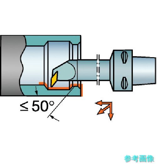 (SANDVIK) C4-MVUNR-27120-16 コロマントキャプト T-Max P用切り立てる頭顱(410) 【1個】