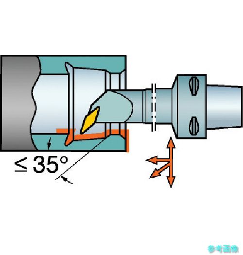 (SANDVIK) C6-SVQBR-35175-16 コロマントキャプト コロターン107用カッティングヘッド(410) 【1個】