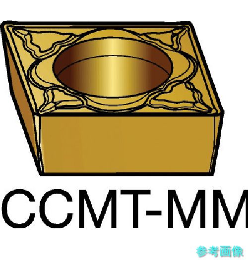 (SANDVIK) CCMT 12 04 04-MM(2025) コロターン107 旋削用ポジチップ(120) 2025 【10個】