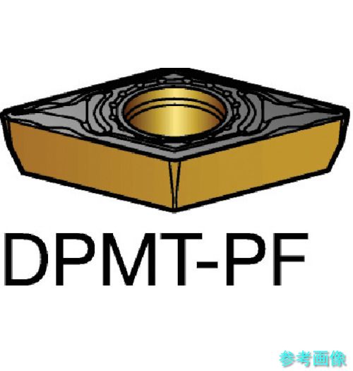 SANDVIK DPMT 07 02 02-PF(1515) コロターン111 旋削用ポジチップ(120) 1515 【10個】｜イーキカイ　店 12,835円