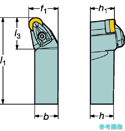 (SANDVIK) DRSNR 4040S 25 コロターンRC ネガ心付け用シャンクバイト(410) 【1本】