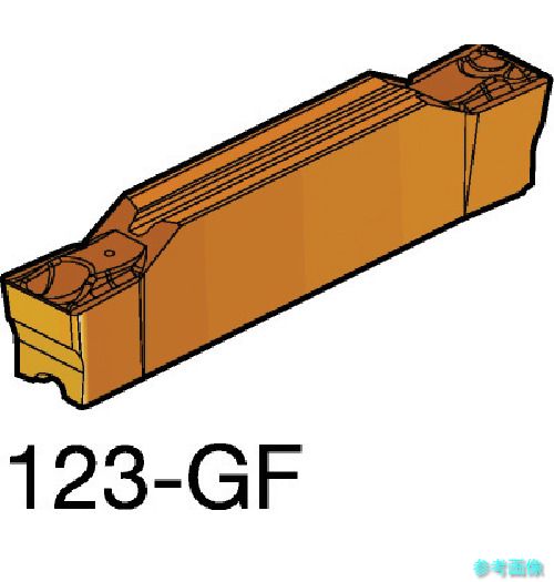 (SANDVIK) N123G2-0318-0008-GF(1005) コロカット1・2 溝入れ加工用チップ(320) 1005 【10個】
