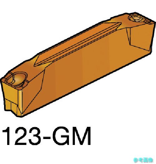 (SANDVIK) N123J2-0475-0003-GM(3115) コロカット1・2 溝入れ加工用チップ(320) 3115 【10個】