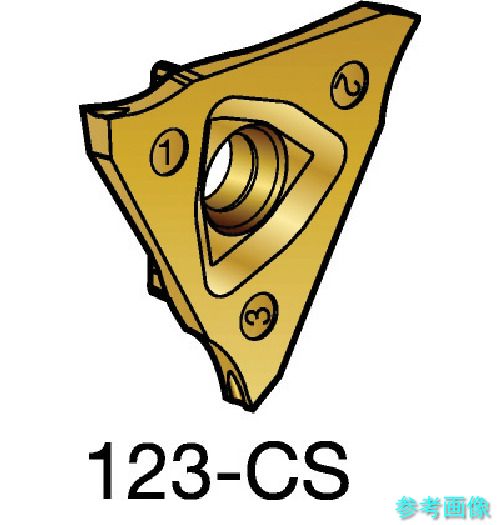 (SANDVIK) R123U3-0200-1000-CS(1125) コロカット3 突切り加工用チップ(320) 1125 【10個】