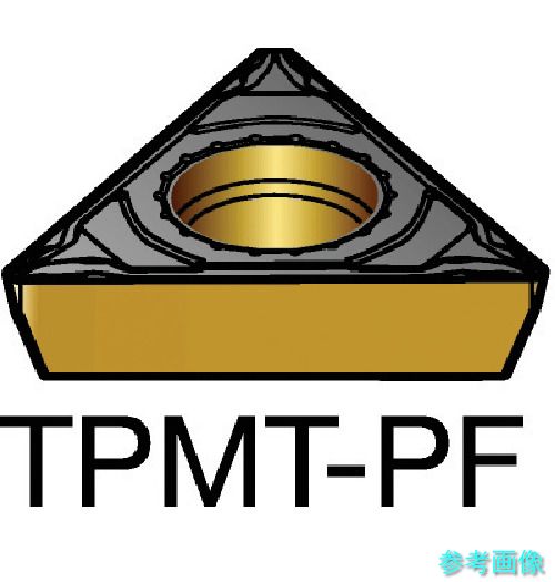 (SANDVIK) TPMT 09 02 02-PF(1515) コロターン111 旋削用ポジチップ(120) 1515 【10個】|イーキカイ 店