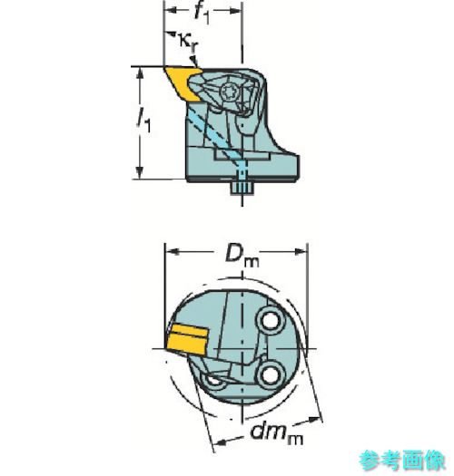 (SANDVIK) 570-DDUNL-40-15X コロターンSL コロターンRC用切り立てる頭顱(410) 【1個】