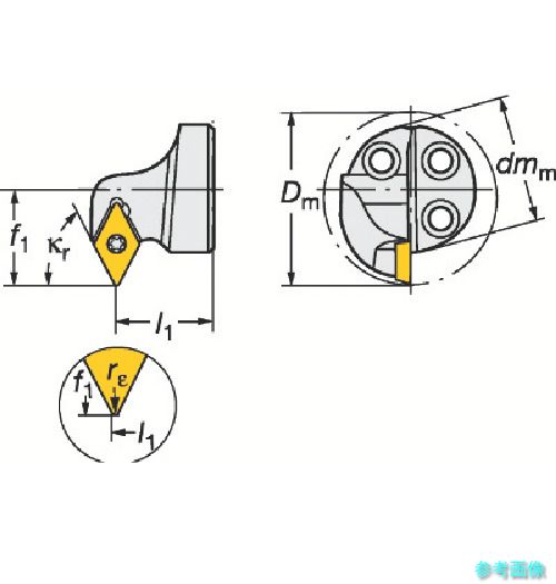 (SANDVIK) 570-SDXPR-20-07-E コロターンSL コロターン111用カッティングヘッド(410) 【1個】