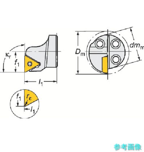 (SANDVIK) 570-STFPL-25-11 コロターンSL コロターン111用切り立てる天々(410) 【1個】