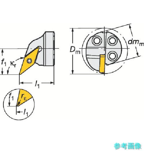(SANDVIK) 570-SVQCL-25-11-D コロターンSL コロターン107用切り立てる天々(410) 【1個】