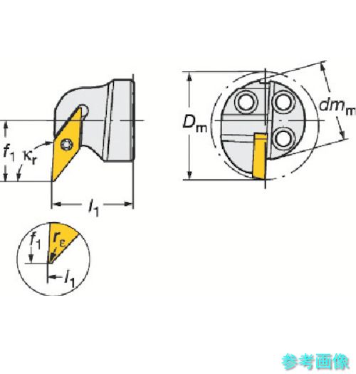 (SANDVIK) 570-SVUCL-25-11-D コロターンSL コロターン107用切り立てる天々(410) 【1個】