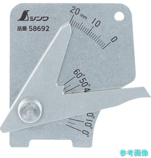 楽天市場】シンワ測定 58692 溶接ゲージ B 軽量・薄型 : 測定器・工具