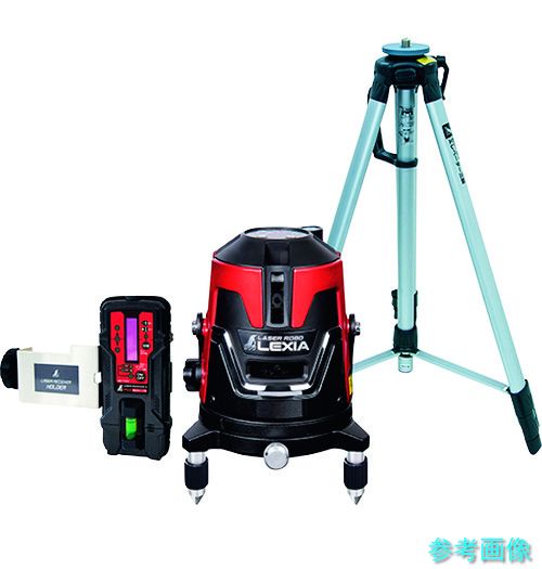 《個人宅配送不可》 (シンワ) 70945 レーザーロボ LEXIA 51 レッド 受光器・三脚セット