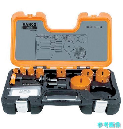 BAHCO 3834-SET-94 替刃式バイメタルホルソー セット 16、19、22、25、30、35、41、51、67mm 【1Ｓ(9本)】｜イーキカイ　店 14,707円