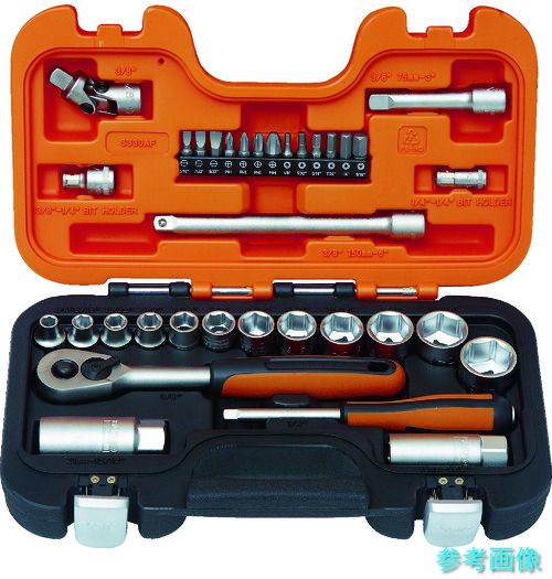 BAHCO S330AF インチソケットセット 1/4 3/8 差込角6.35mm 9.5mm|イーキカイ 店