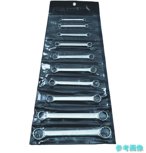 BAHCO 4M/10T フラット型ボックススパナセット 10本