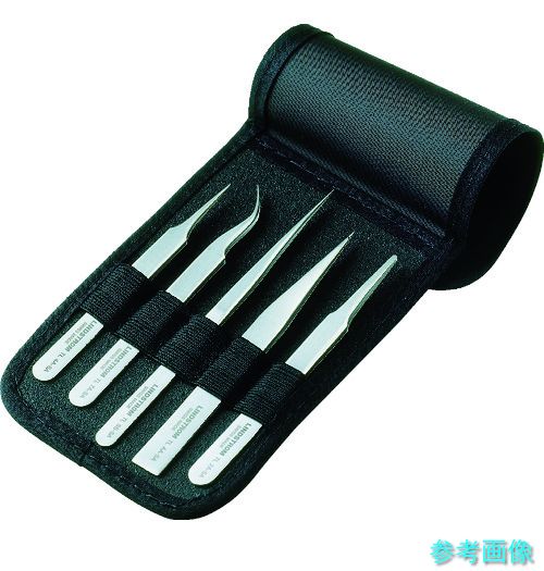 リンドストローム 9855 静電気対策ESDピンセット 非磁性 5本 アソート TLSS-SA-SL、TLAA-SA-SL他 【1Ｓ(5本)】