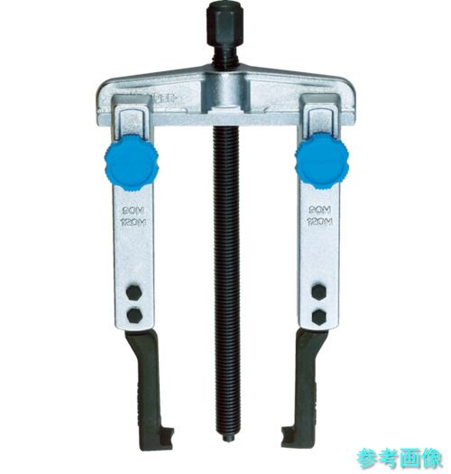 百貨店 GS120TM スライドギヤプーラ(薄爪ロング印字機)(爪の届く長さ:178) 被引き抜き物の外径:外掛時25~120粍、内掛時80~180粍
