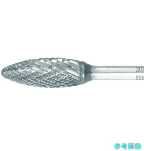 スーパー SBH51C02 スーパー超硬バー 重切削用 ロー付タイプ 楕円型 刃径:12.7mm 軸径:6.0mm
