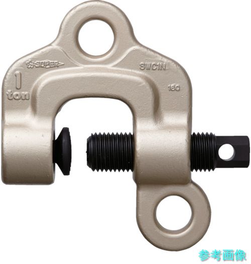 スーパー SWC2N スクリューカムクランプ(ダブル・アイ型) 基本使用荷重2t 両口ラチェットレンチ(ショートタイプ):17×21付