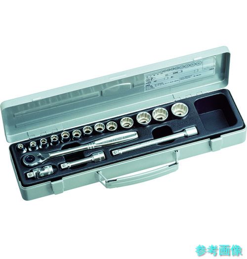 TONE 1560M ソケットレンチセット 差込角9.5mm 17点セット 6角 12角