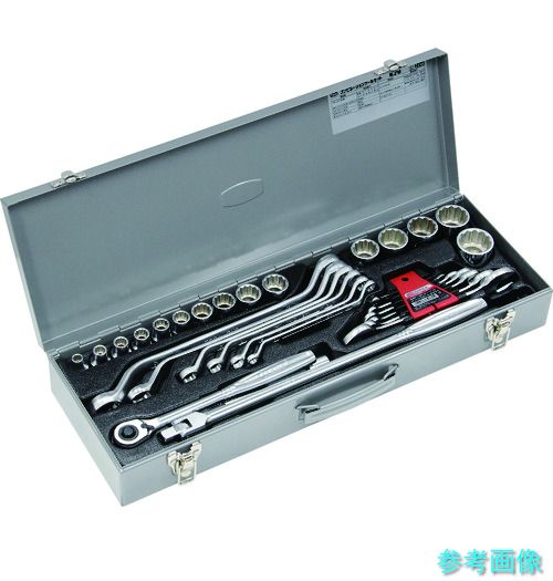 TONE K20 整備用工具セット コンビネーションツールセット(軽作業用) シルバー 32点セット