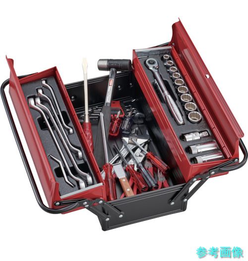 TONE 700A 整備用工具セット ツールセット(オートメカニック用) 間口410×奥行220×高さ170mm セット内容39点