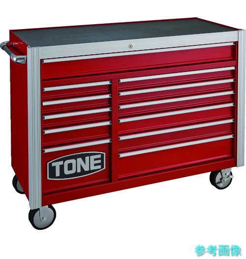 メーカー直送 (TONE) WSH2012R スチール製ワゴン(キャビネットタイプ) ヘビーローラーキャビネット 最大積載量1190kg 203,280円