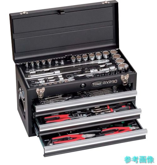 メーカー直送 (TONE) TSXT95021BK 整備用工具セット ツールセット(マットブラック) 間口508×奥行232×高さ302mm 差込角9.5mm、12.7mm 59,799円