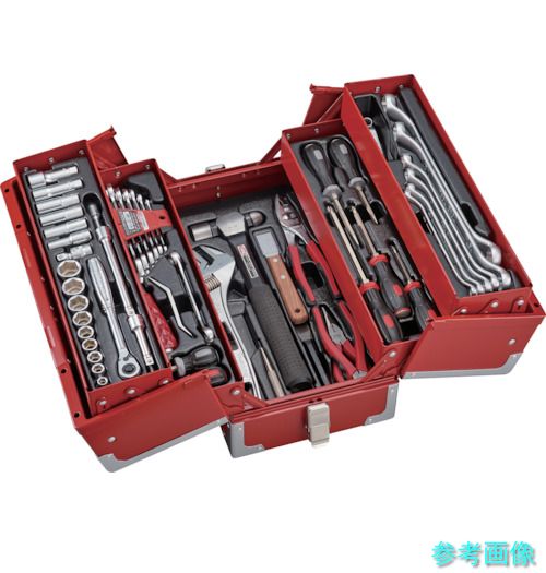 TONE TSA3331 整備用工具セット ツールセット(オートメカニック用) レッド 61点セット 42,118円