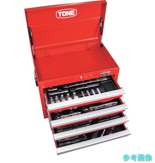 製造業者直送 (TONE) TSAT920 トップチェストセット(赤いこと)