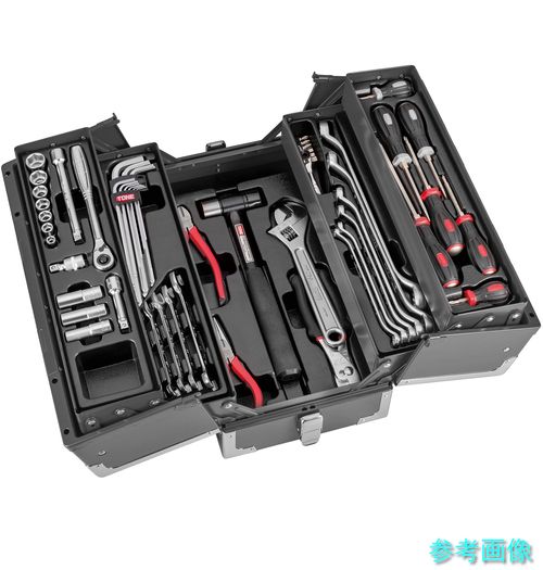 TONE TSA3309BK 整備用工具セット ツールセット 差込角9.5mm 56点セット マットブラック
