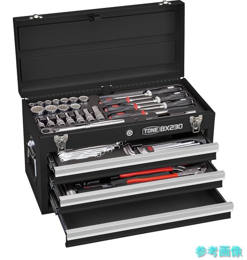 TONE TSH4509BK 確保用物の具仕掛ける 物の具仕掛ける 差込角12.7粍 53点仕掛ける 引っ敷き黒いこと DIY・工具-手動工具-花・ガーデン・DIY