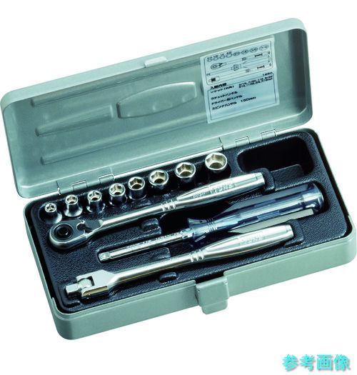 TONE 1850 ソケット鍵仕掛ける 12pcs 差込角6.35粍 花・ガーデン・DIY-DIY・工具