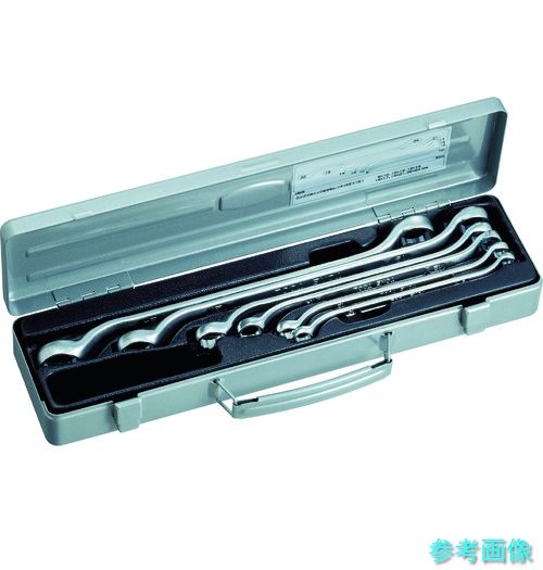 TONE M446 ロングメカニックめがねレンチセット(45°X10°) 6pcs