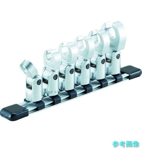 TONE HSCF306F フレックスクロウフットレンチセット(ホルダー付) 6pcs
