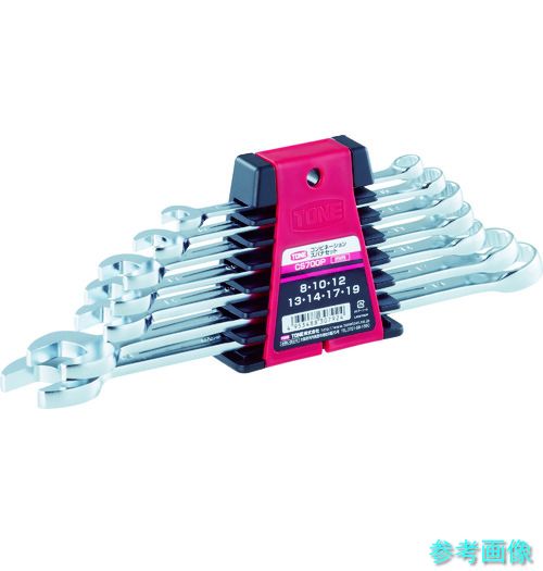 TONE CS700P コンビネーションスパナセット ホルダタイプ 7点セット
