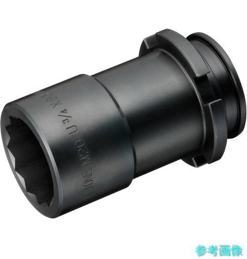 (TONE) M220L シャーレンチM20用ロングアウターソケット 奥行47×長さ65mm