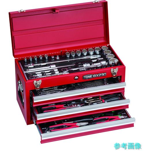 TONE TSXT950 整備用工具セット ツールセット(レッド仕様) 間口508×奥行232×高さ302mm