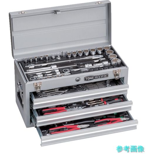 TONE TSXT950SV 整備用工具セット ツールセット(シルバー仕様) 間口508×奥行232×高さ302mm