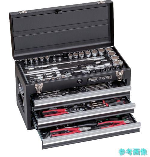 TONE TSXT950BK 整備用工具セット ツールセット(ブラック仕様) 間口508&times;奥行232&times;高さ302mm｜イーキカイ　店