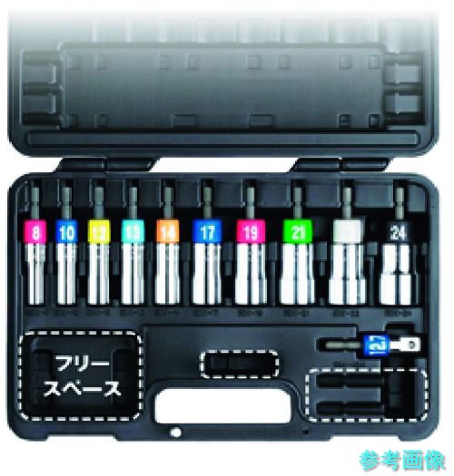 TOP EDX-824AS 電動ドリル用アルファソケットセット 【1Ｓ】｜イーキカイ　店