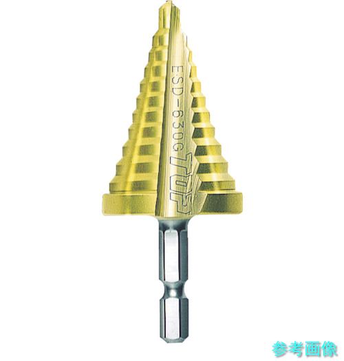 TOP ESD-422G 電動ドリル用ステップドリル 10段 4~22mm ゴールドタイプ