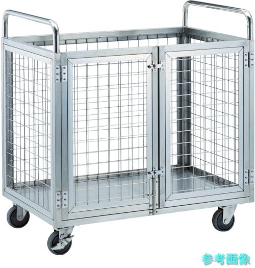 製造会社直送(北海道・沖縄・離島は除く) (TRUSCO) SUAD1-960 ステンレス鋼製網手押し車 900X600XH960 観音開き
