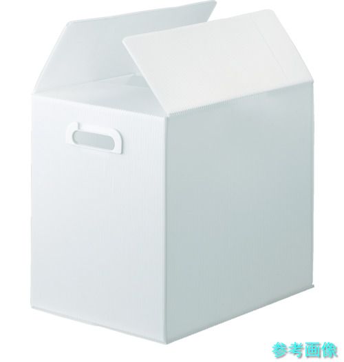 TRUSCO TDP-B4-5-TM ダンボールプラスチックケース 5枚セット B4サイズ 取っ手穴あき 半透明 【1Ｓ(5枚)】