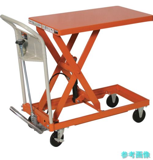 《人間宅送りとどける不可》 TRUSCO HLFA-S150 ハンドリフター 150kg 400X720 オレンジ色